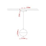 Подвесной светильник Arte Lamp ANDROMEDA A2089SP-5GO, 1хLED