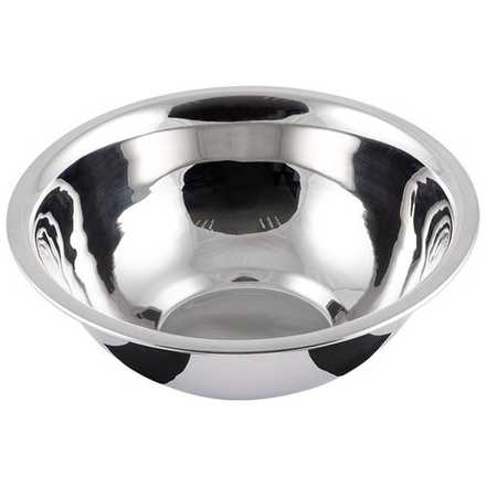 Миска Bowl-Roll-19, объем 1200 мл, из нерж стали, зеркальная полировка, диа 19,5 см