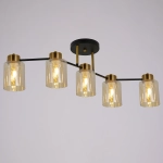 IL6111-5COU-79 BK GD Qui светильник потолочный ILLUMICO, E14х5