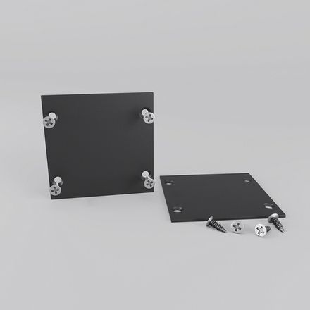 Комплект заглушек для радиусного профиля 2шт. черный, ALM-3535R-EC. TM Maytoni