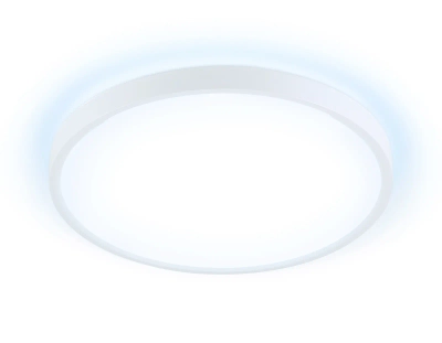 Потолочный светодиодный светильник FZ3001 WH белый IP44 24W+10W 6400+6400К D290*40 (Без ПДУ)