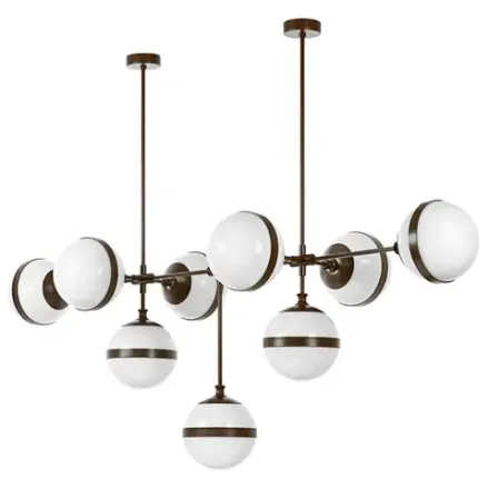 813197 Люстра GLOBO 9х40W E14 umber/white Lightstar