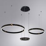 Подвесная люстра Arte Lamp SHINE A2222SP-3BK, 1хLED