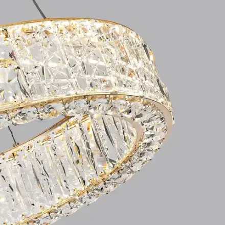 5071/70L HALL ODL24 595 золото/прозрачный/металл/хрусталь/стекло Люстра LED 52W 3700K VERSION
