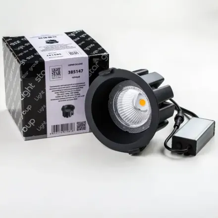 385147 Светильник CICLONE CYL 18W LED 1456LM 60G ЧЕРНЫЙ 4000K IP65 Lightstar
