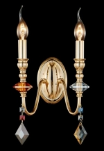 Бра Crystal Lux MERCEDES AP2 GOLD/COLOR 0951/402