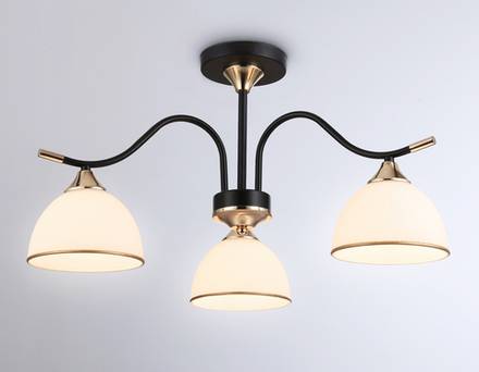 Подвесной светильник TR3161/3 BK/FGD черный/золото E27/3 max 60W D580*300