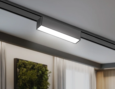Светильник светодиодный трековый для шинопровода Magnetic Ultra Slim GV1443 BK черный IP20 5W 4200K 48V 122*26*24