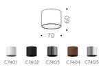 Корпус светильника накладной для насадок D70mm C7402 SBK черный песок D70*H60mm MR16 GU5.3