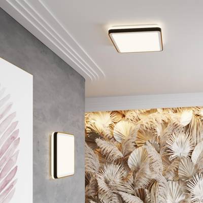 7621/DL PALE SN 108 Светильник пластик/черн./медный LED 48Вт 3000-6300K 440х440 IP43 пульт ДУ EFFA