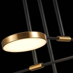 SL1605.403.06 Светильник подвесной ST-Luce Черный/Латунь, Белый LED 6*7,5W 3000K