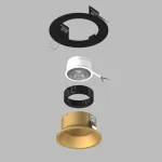 D61703BMOD Светильник DOMINO ROUND под LED модуль/лампу МR16 (214617+214603+214007)