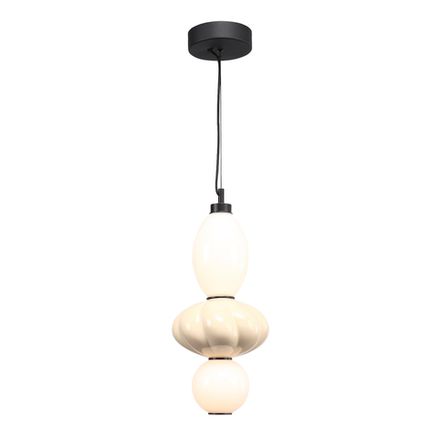 SL6134.413.01 Светильник подвесной ST-Luce черный/желтый, опаловый LED 1*18W 3000K