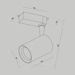 Трековый светильник Vuoro Unity 3000K 10Вт 60°, TR003-1-10W3K-W-W. TM Maytoni