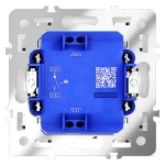 VLS010203 Выключатель встраиваемый VOLTUM S70 одноклавишный с подсветкой 10А, (кашемир). (ТМ Maytoni)