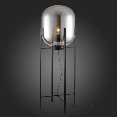 SL1050.725.01 Торшер ST-Luce Черный/Дымчатый E27 1*40W (из 2-х коробок)