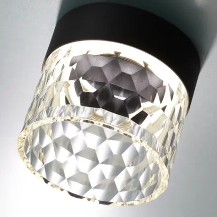 358998 OVER NT23 386 черный Светильник накладной светодиодный IP20 LED 4000K 10W 85-265V AURA