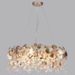 5104/10 CLASSIC ODL26 золотистый/прозрачный металл/стекло Люстра E14 10*40W 220В IP20 COINS