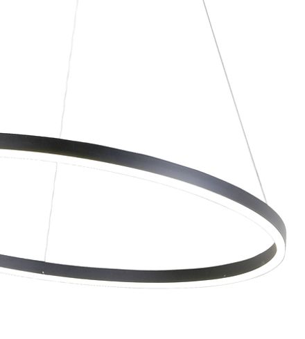 08214,19A(4000K) Подвес Тор черный d80 h150 Led 45W (4000K) 2 типа крепления