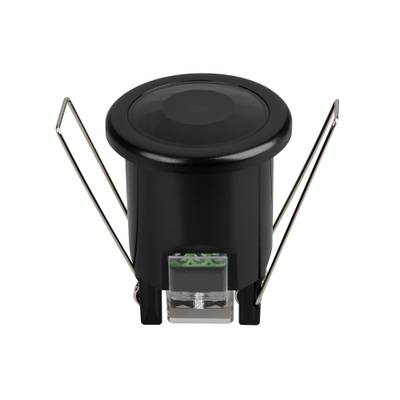 Датчик движения NAVE-PIR-BUILT-R50-400W-BK (230V, 1.7A, MINI, IP20) (Arlight, Пластик, 5 лет)