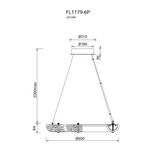 Люстра подвесная Rudeza Chrome FL1179-6P, LED