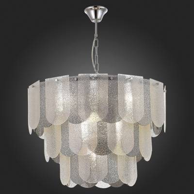 SLE1125-103-12 Люстра подвесная Хром/Прозрачно-Дымчатый E14 12*40W