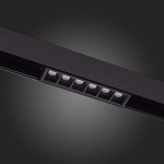 ST361.436.06 Магнитный трековый светильник Черный LED 1*6W 3000K 532Lm Ra>80 36° IP20 L115xW22xH44 48V