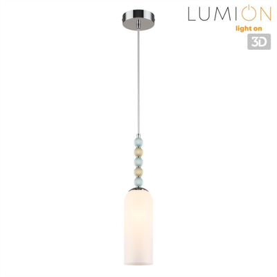 8271/1A NEOCLASSI LN26 153 хром/голубой/желтый/белый, металл/стекло Подвес Е14 1*40W 220V TRACY