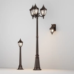 Уличный настенный светильник (бра) Риволи / Rivoli E27х1 60Вт IP44, O027WL-01B. TM Maytoni