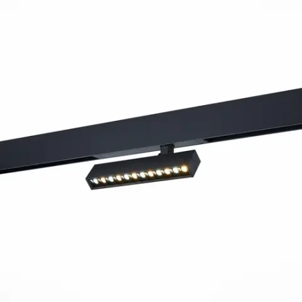 ST656.446.09 Св-к трек. Черный LED 1*9W 4000K 700Lm Ra>90 24 IP20 L220xW25xH105 220V