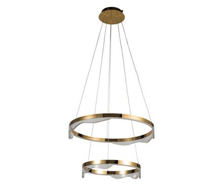 08263-60+40,36 Люстра Кастела латунь d60+40 h150 Led 60W (3000K)
