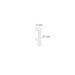 Декоративная вставка 3м Arte Lamp для шинопровода LINEA A474333V