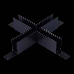 ST007.489.00 Коннектор X-образный для подвесного / накладного магнитного  шинопровода ST-Luce Черный