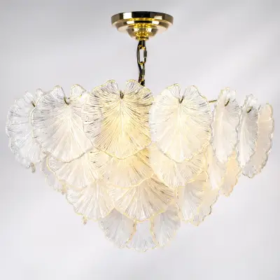 799122 Люстра RETRO 12х8W (led) E14 ЗОЛОТО/ПРОЗРАЧНЫЙ Lightstar