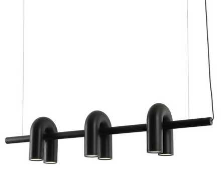 08465-3A,19 Подвес Канти черный w121*20 h150 Led 36W (3000-6000K)