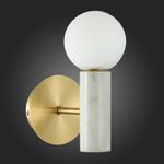 SL1210.501.01 Светильник настенный ST-Luce Золотистый, Белый/Белый G9 1*3W