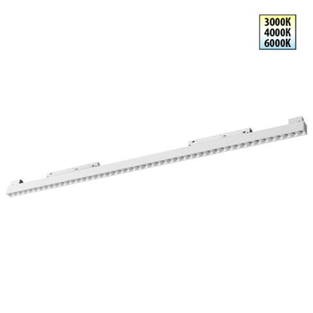 359626 SHINO NT25 158 белый Трековый светильник для низков. шинопровода с переключ. цв. темпер. IP20 LED 3000К\4000К\6000К 45W 48V FLUM