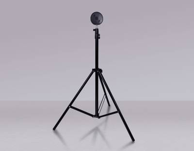 Атмосферная светодиодная напольная лампа с пультом DE8387 BK черный LED RGB 3W (ПДУ RGB)