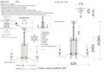 Люстра Crystal Lux AURELIO SP6 GOLD+CHROME/TRANSPARENT 0210/306