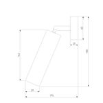 Светодиодный светильник 20128/1 LED белый/черный, LED