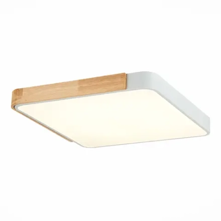 SLE201252-01 Светильник потолочный Белый, Светлое дерево/Белый LED 1*42W 3000K/4000K/6000K