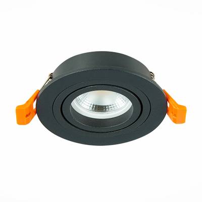 ST251.418.01 Св-к встр. Черный GU10 1*50W  IP20 L90xW90xH27 220V Без ламп