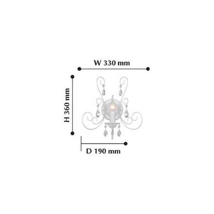 Настенный светильник Versailles 2157-1W. ТМ F-Promo
