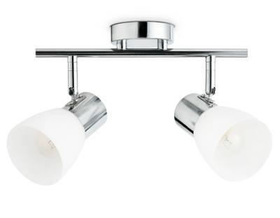 Настенно-потолочный спот TR3963/2 CH/FR хром/белый матовый E27*2 max 40W 200*105*200