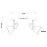 Спот Arte Lamp JOVI A1677PL-2GO, 2хE14
