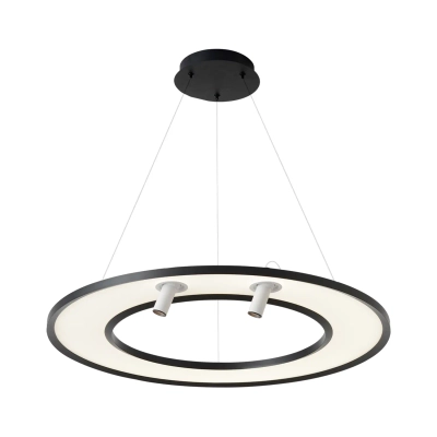 Светильник подвесной Crystal Lux CONTOUR SP50W LED BLACK 3800/250