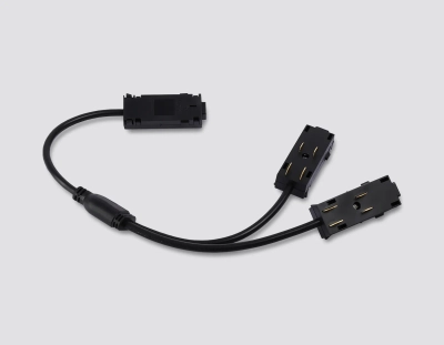 Коннектор питания T-образный для шинопровода Magnetic 220V GL1114 BK черный 250*150*18