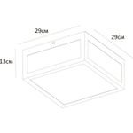 Уличный потолочный светильник Arte Lamp BELFAST A4569PF-2BK, 2хE27