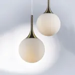 813011 Подвес GLOBO 1х40W E14 electroplating bronze/white Lightstar