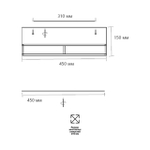 7723/65L AVRA LED SN 055 Светильник металл/пластик/белый/черный/золотой LED 65Вт 3000-6000K D450 IP20 пульт ДУ LOFTY